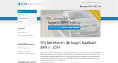 Desktop Screenshot of bpm-berekenen.nl