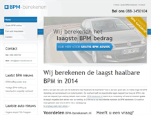 Tablet Screenshot of bpm-berekenen.nl